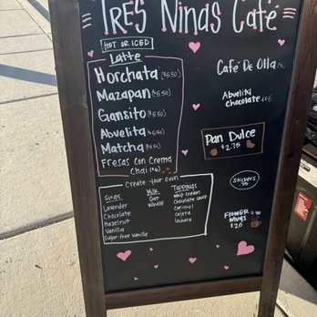 Tres Niñas Cafe - Menu - Coffee & Tea Near Me