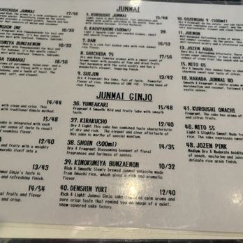 Tanuki - Sake menu - Sushi Bars Near Me - San Diego, California Tanuki - Sake menu - Sushi Bars Near Me - San Diego, California