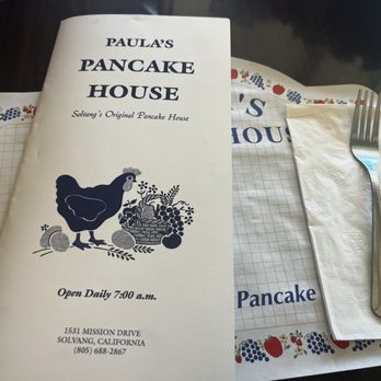 Paula's Pancake House - Place setting - Breakfast & Brunch Near Me - Solvang, California