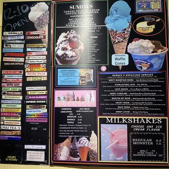 Bonkey's Ice Cream & Snoballs - Menu - Ice Cream & Frozen Yogurt Near Me - Ocean View, Delaware Bonkey's Ice Cream & Snoballs - Menu - Ice Cream & Frozen Yogurt Near Me - Ocean View, Delaware