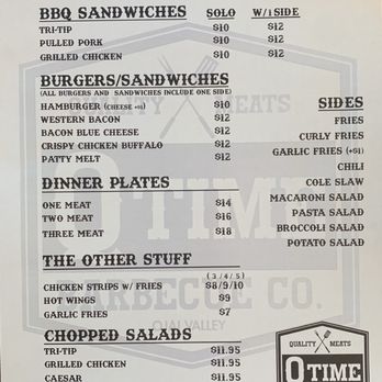 Q-Time BBQ - New menu as of 05/08/2020 - Barbeque Near Me - Oak View, California