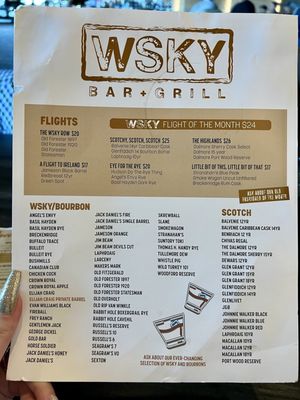 Menu photo 4 WSKY Bar + Grill Henderson, NV Menu photo 4 WSKY Bar + Grill Henderson, NV