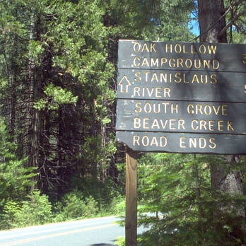 Calaveras Big Trees State Park - Big Tree - Oak Hallow campsite direction - Parks Near Me - Arnold, California