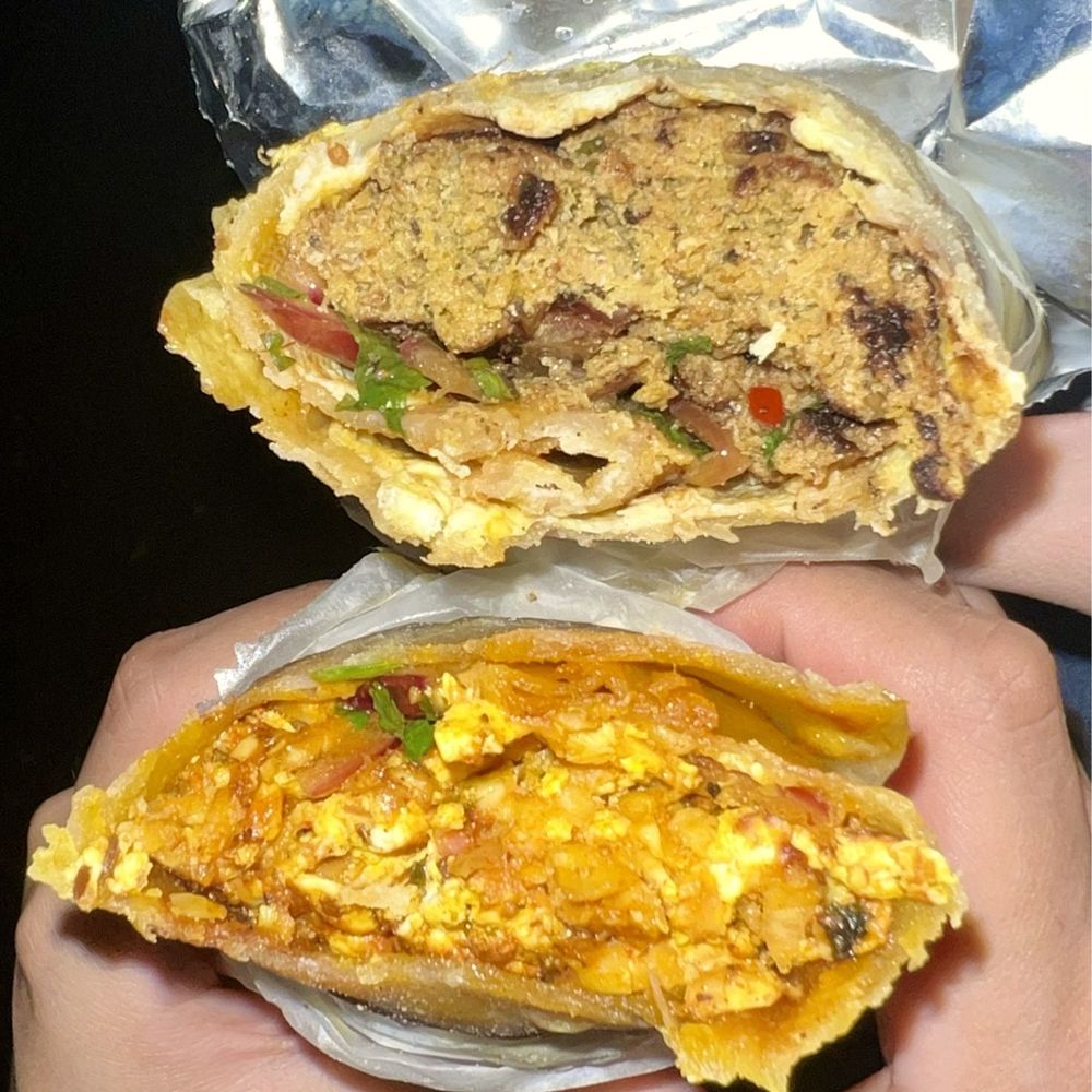 Chapli Roll and Achari Aloo Tikki Roll Chapli Roll and Achari Aloo Tikki Roll