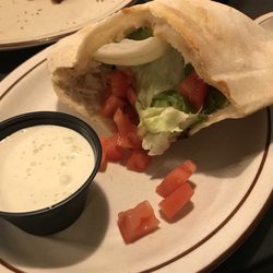 Riverbend Pizza & Steakhouse - Chicken panini, made with pizza dough I believe