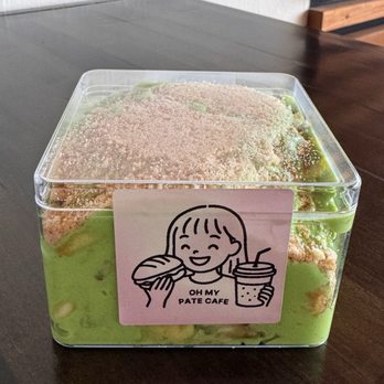 Oh My Pate Cafe - Pandan Banana Pudding - Vietnamese Near Me - San Marcos, California Oh My Pate Cafe - Pandan Banana Pudding - Vietnamese Near Me - San Marcos, California