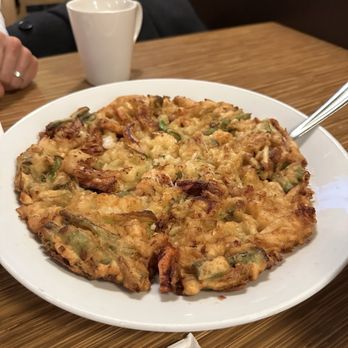 Danji Korean Cuisine - A14. Haemul Pajeon / 해물파전 - Korean Near Me - Issaquah, Washington Danji Korean Cuisine - A14. Haemul Pajeon / 해물파전 - Korean Near Me - Issaquah, Washington