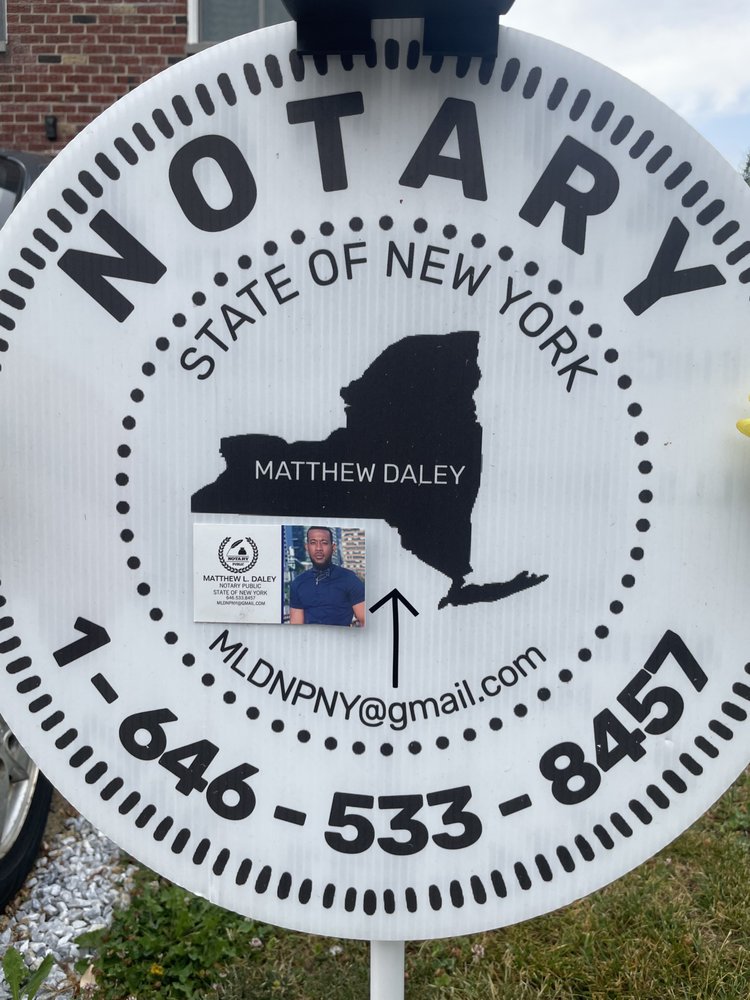 THE DALEY NOTARY Bronx, New York Legal Services Phone Number Yelp