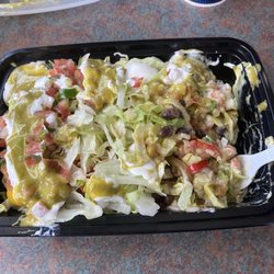 The Barnyard Mexican Grill - Carnitas Bowl with Salsa Verde and Sour Cream