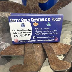Dirty Girls Crystals & Rocks - Business card