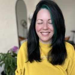 A little touch of emerald green hair by Jen