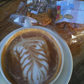 Lux Central - Vanilla latte and peanut butter cookies!!! - Coffee & Tea Near Me - Phoenix, Arizona
