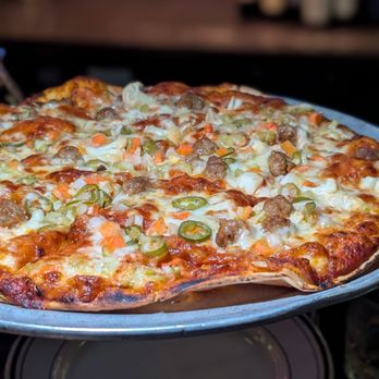 The Wise Guy - Spicy Italian Sausage and Giardiniera Pizza - Pizza Near Me - Kansas City, Missouri The Wise Guy - Spicy Italian Sausage and Giardiniera Pizza - Pizza Near Me - Kansas City, Missouri