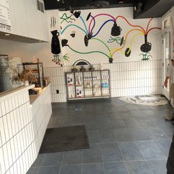 Love the modern wall art and interior!