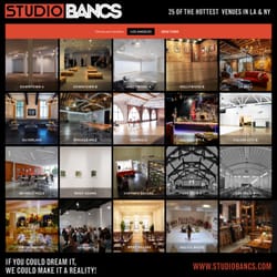 Studio Bancs - Studio Bancs is a leading venue rental service company with 25 incredible venues located throughout Los Angeles and New York City, ranging f
