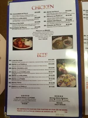 Menu photo 4 Contigo Peru Atlanta, GA