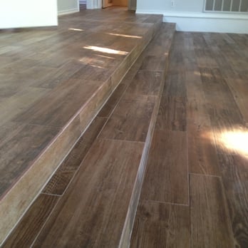 All Flooring Install - Wood Look Porcelain Tile - Long Steps - Flooring Near Me - Richardson, Texas All Flooring Install - Wood Look Porcelain Tile - Long Steps - Flooring Near Me - Richardson, Texas