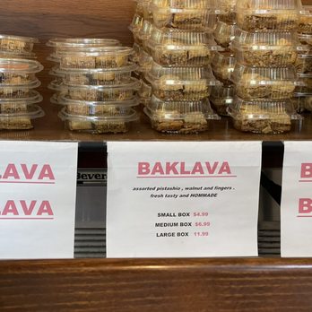 Aleppo Grill - a display of baked goods for sale - Middle Eastern Near Me - Burbank, California