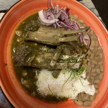Cafe De Martin - Cilantro Lamb Stew - Peruvian Near Me - Tallahassee, Florida Cafe De Martin - Cilantro Lamb Stew - Peruvian Near Me - Tallahassee, Florida