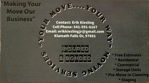 Your Move.... Your Way Moving Services