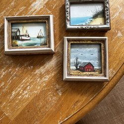 The Great Junk Hunt - Wonderful mini paintings - and I got to meet the artist