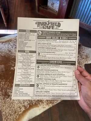 Menu photo 3 Parkfield Cafe Parkfield, CA