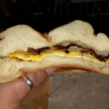 Goldbergs Bagels & Deli - Bacon, egg & swiss on a roll. - Bagels Near Me - Hasbrouck Heights, New Jersey Goldbergs Bagels & Deli - Bacon, egg & swiss on a roll. - Bagels Near Me - Hasbrouck Heights, New Jersey