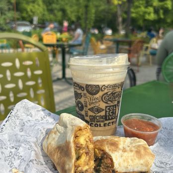 Colectivo Coffee Lakefront - Salted Caramel Cream Cold Brew and Famous Chorizo Burrito - Coffee & Tea Near Me - Milwaukee, Wisconsin