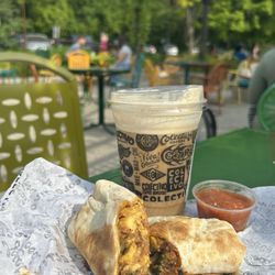 Colectivo Coffee Lakefront - Salted Caramel Cream Cold Brew and Famous Chorizo Burrito