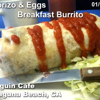 Penguin Cafe - Breakfast Burrito ($6.75) - Breakfast & Brunch Near Me - Laguna Beach, California Penguin Cafe - Breakfast Burrito ($6.75) - Breakfast & Brunch Near Me - Laguna Beach, California
