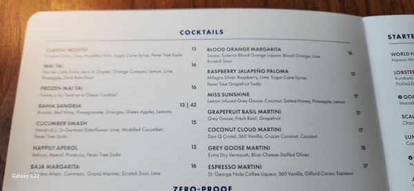 Menu photo 8 Tommy Bahama Newport Beach, CA