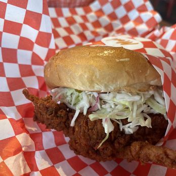 Hotbird - Fried chicken sandwich with Medium Spice - Comfort Food Near Me - Oakland, California