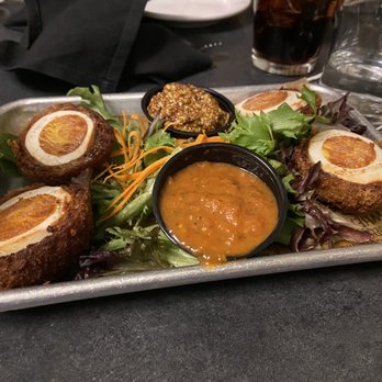 Obed & Isaac's Microbrewery and Eatery - Scotch Eggs - American Near Me - Springfield, Illinois Obed & Isaac's Microbrewery and Eatery - Scotch Eggs - American Near Me - Springfield, Illinois