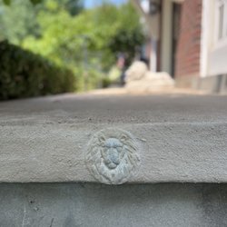 STL Stair Repair - Rick repaired a spot on the side of my porch too--and added a nice touch.