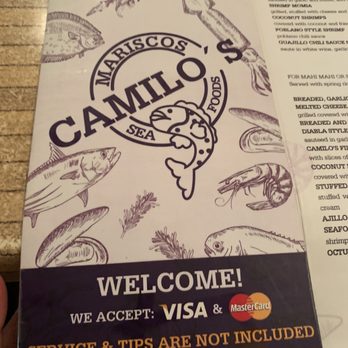 Camilo's - Menu - Seafood Near Me - Cozumel, ROO Camilo's - Menu - Seafood Near Me - Cozumel, ROO
