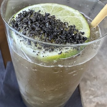 Jun - Black sesame cocktail - New American Near Me - Houston, Texas Jun - Black sesame cocktail - New American Near Me - Houston, Texas