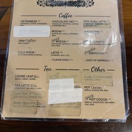 Menu showing out of stock items Menu showing out of stock items