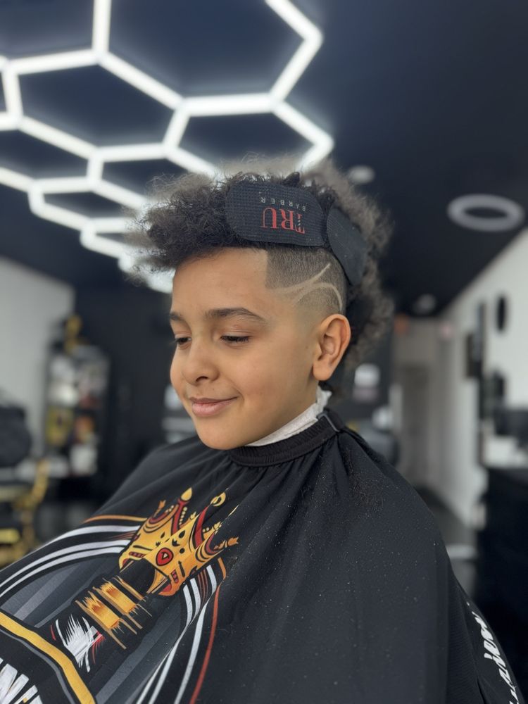Crowned Alpha Barbershop Logo