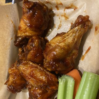 Buffalo Wild Wings - Orange chicken wings - good & sticky - Chicken Wings Near Me - Rockaway, New Jersey