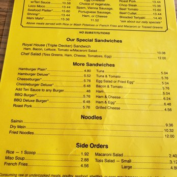 Sheik's Restaurant - Menu 11/25/2022 - American Near Me - Kahului, Hawaii Sheik's Restaurant - Menu 11/25/2022 - American Near Me - Kahului, Hawaii