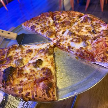 Pizzeria Bambinos - Bambinos Meat Lovers Pizza (14" Large) - Pizza Near Me - Cathedral City, California Pizzeria Bambinos - Bambinos Meat Lovers Pizza (14" Large) - Pizza Near Me - Cathedral City, California