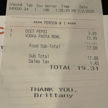 Copper Top Tavern - Erie Blvd - Receipt - Sports Bars Near Me - Syracuse, New York Copper Top Tavern - Erie Blvd - Receipt - Sports Bars Near Me - Syracuse, New York
