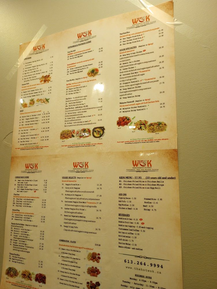 The Hot Wok - Asian Fusion Logo