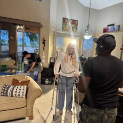 Chow Surgical - April 2026, Ironically I am cast as an injured woman in a film, I thought this was a pretty fun way to end my story. Thank you Dr. Chow!