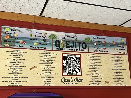 Menu photo 1 Que's Bar & River Deck Prairie Du Sac, WI Menu photo 1 Que's Bar & River Deck Prairie Du Sac, WI