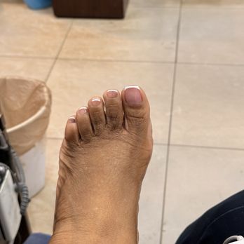 Club Nails - Pedicure with French polish - Nail Salons Near Me - North Miami Beach, Florida Club Nails - Pedicure with French polish - Nail Salons Near Me - North Miami Beach, Florida