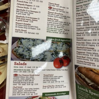 Manny's Pizza House VI - Menu - Pizza Near Me - Port Orange, Florida