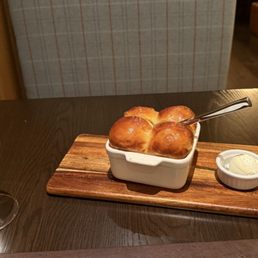 Sea salt topped house rolls fresh made Sea salt topped house rolls fresh made