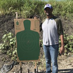 Sidearm Training - 244 out of 250! w/ Sidearm Training @ Mission 160 outdoor range.