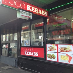 Coco Kebabs - Shop front - Spot the red signs